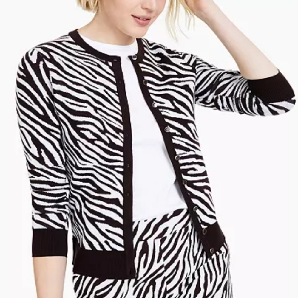 Zebra Print Cardigan